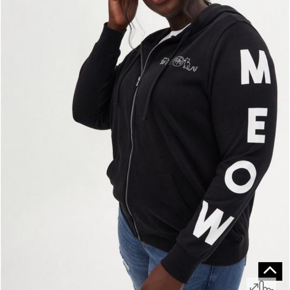 TORRID “Meow” Cat Hoodie